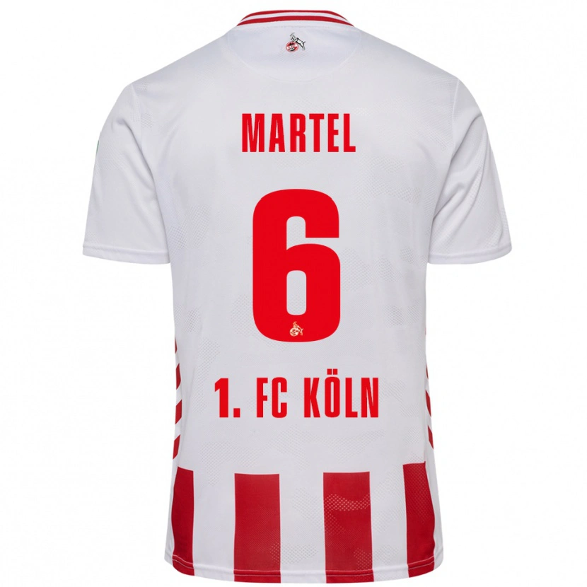 Danxen Kobiety Eric Martel #6 Biały Czerwony Domowa Koszulka 2025/26 Koszulki Klubowe