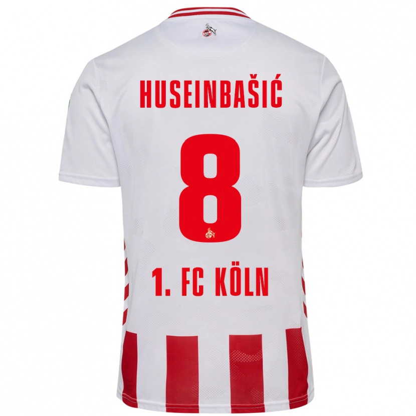 Danxen Kobiety Denis Huseinbasic #8 Biały Czerwony Domowa Koszulka 2025/26 Koszulki Klubowe
