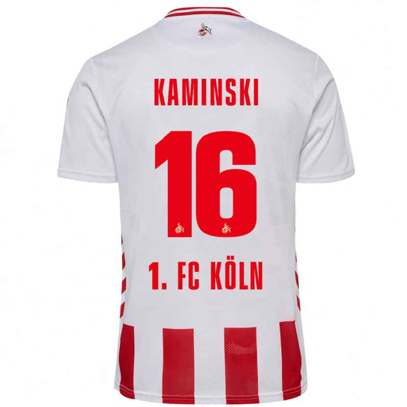 Danxen Kobiety Jakub Kaminski #16 Biały Czerwony Domowa Koszulka 2025/26 Koszulki Klubowe