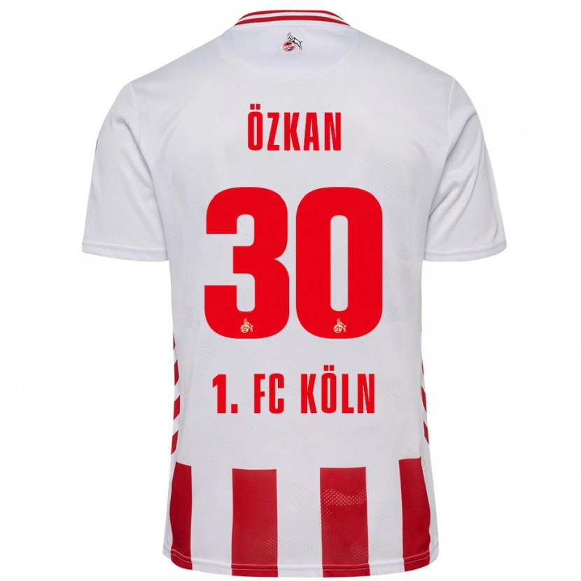 Danxen Kobiety Mikail Özkan #30 Biały Czerwony Domowa Koszulka 2025/26 Koszulki Klubowe