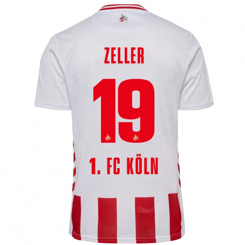 Danxen Kobiety Dóra Zeller #19 Biały Czerwony Domowa Koszulka 2025/26 Koszulki Klubowe