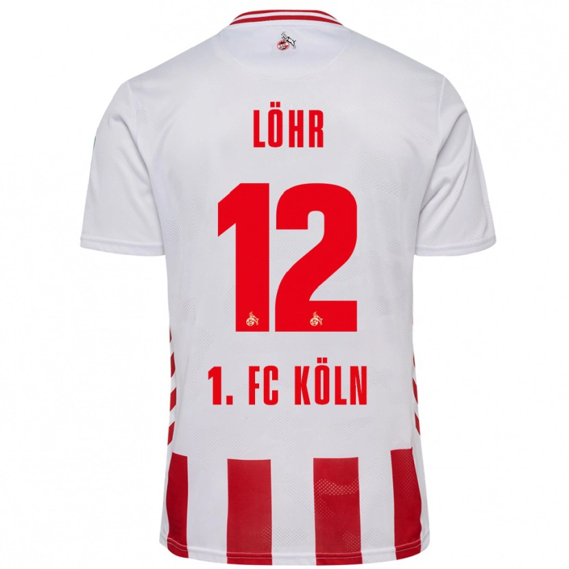 Danxen Kobiety Max Löhr #12 Biały Czerwony Domowa Koszulka 2025/26 Koszulki Klubowe
