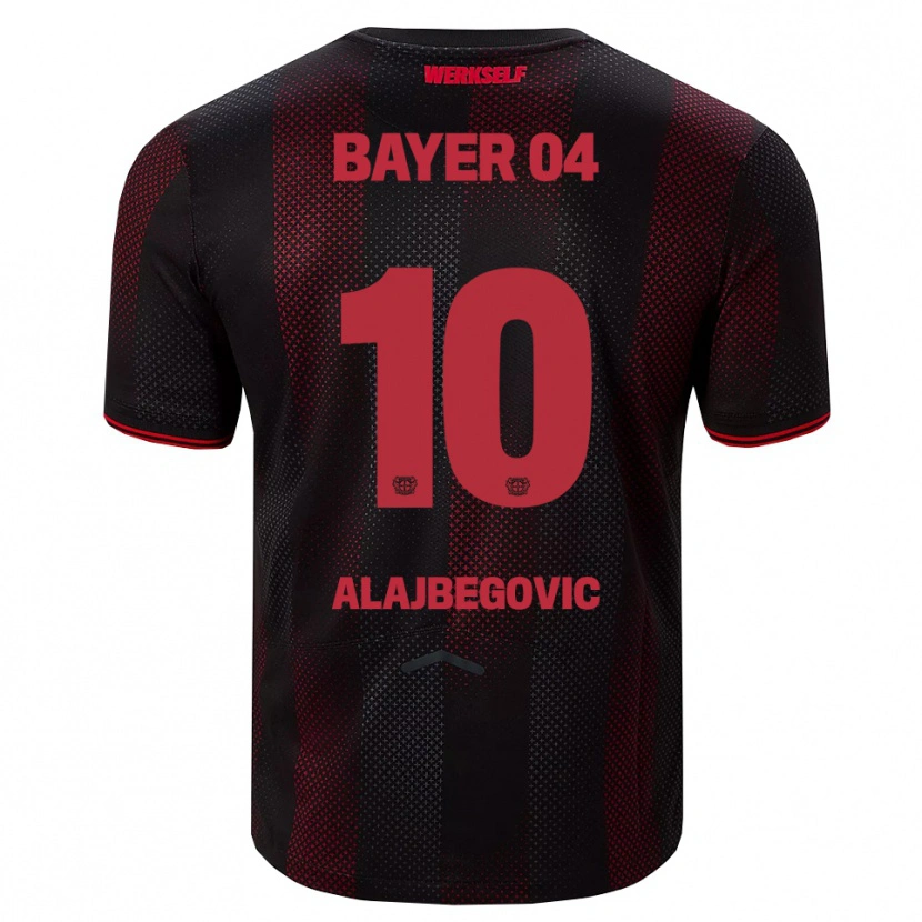 Danxen Kobiety Kerim Alajbegovic #10 Czarny Czerwony Domowa Koszulka 2025/26 Koszulki Klubowe