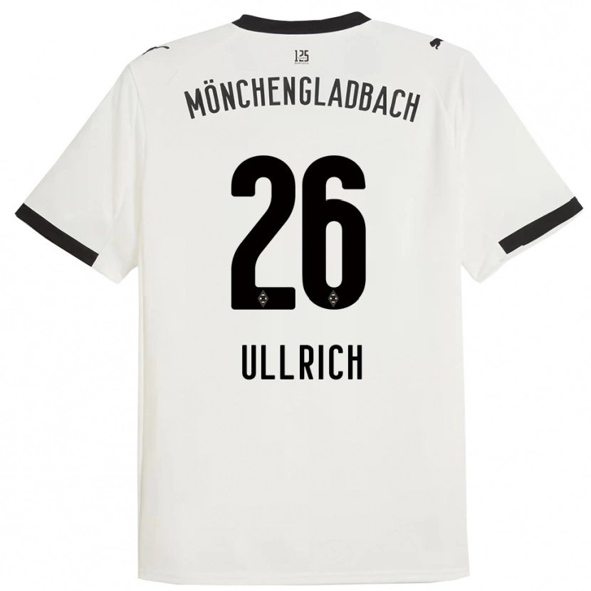 Danxen Kobiety Lukas Ullrich #26 Biały Czarny Domowa Koszulka 2025/26 Koszulki Klubowe
