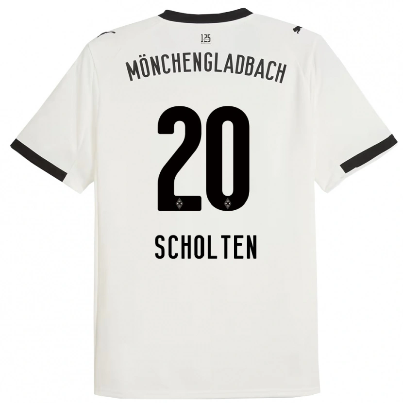 Danxen Kobiety Kiki Scholten #20 Biały Czarny Domowa Koszulka 2025/26 Koszulki Klubowe