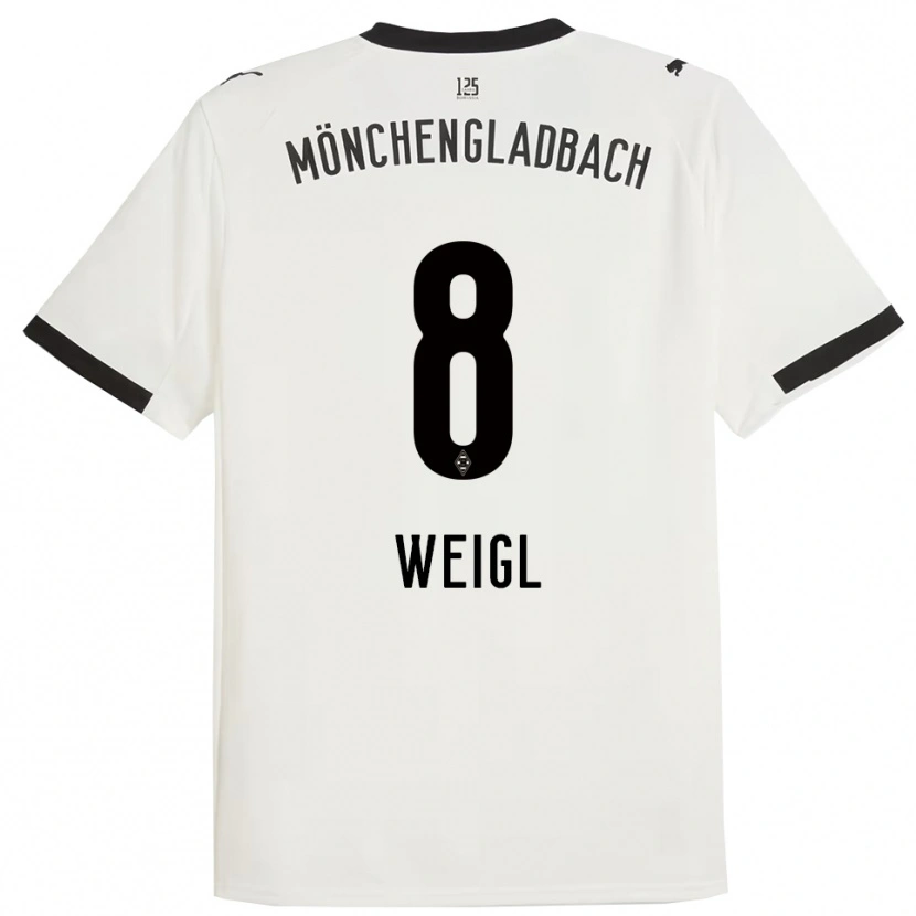 Danxen Kobiety Julian Weigl #8 Biały Czarny Domowa Koszulka 2025/26 Koszulki Klubowe