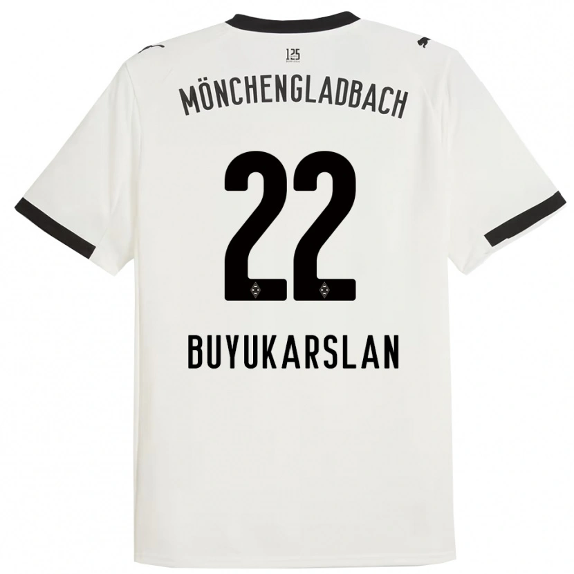 Danxen Kobiety Oguzcan Büyükarslan #22 Biały Czarny Domowa Koszulka 2025/26 Koszulki Klubowe