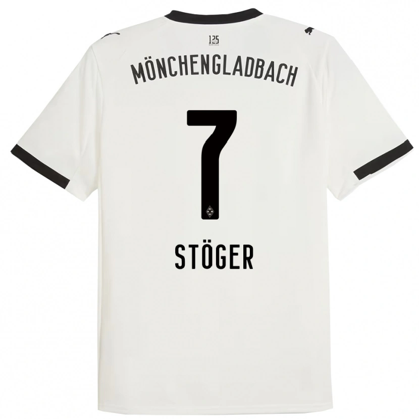 Danxen Kobiety Kevin Stöger #7 Biały Czarny Domowa Koszulka 2025/26 Koszulki Klubowe