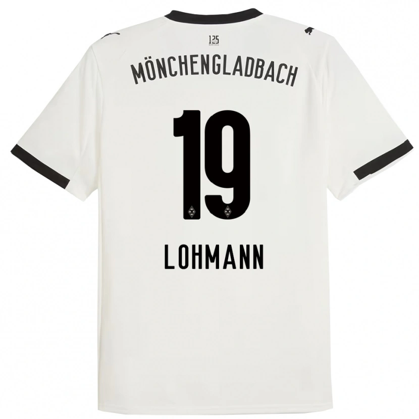 Danxen Kobiety Mona Lohmann #19 Biały Czarny Domowa Koszulka 2025/26 Koszulki Klubowe