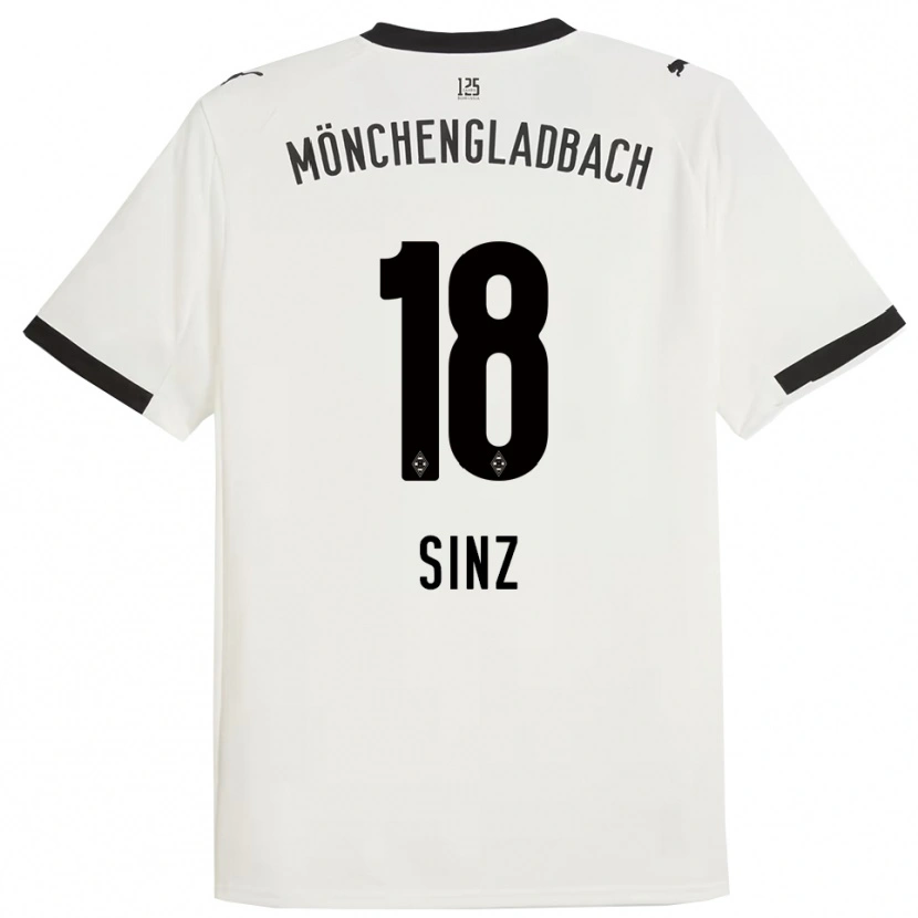Danxen Kobiety Michelle Sinz #18 Biały Czarny Domowa Koszulka 2025/26 Koszulki Klubowe
