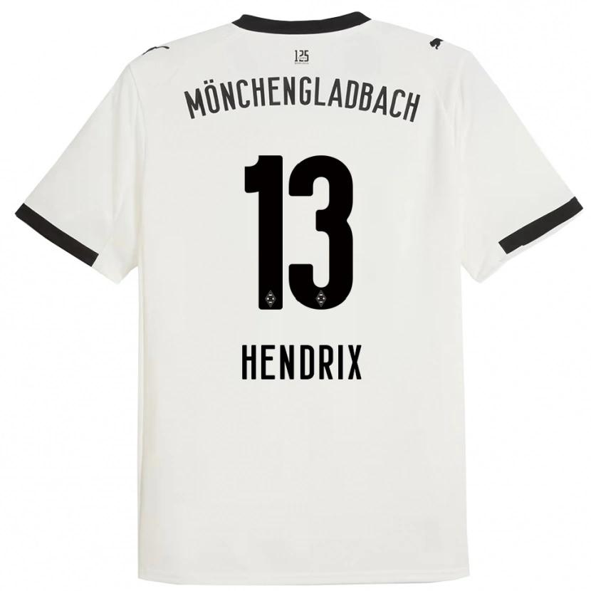 Danxen Kobiety Kas Hendrix #13 Biały Czarny Domowa Koszulka 2025/26 Koszulki Klubowe