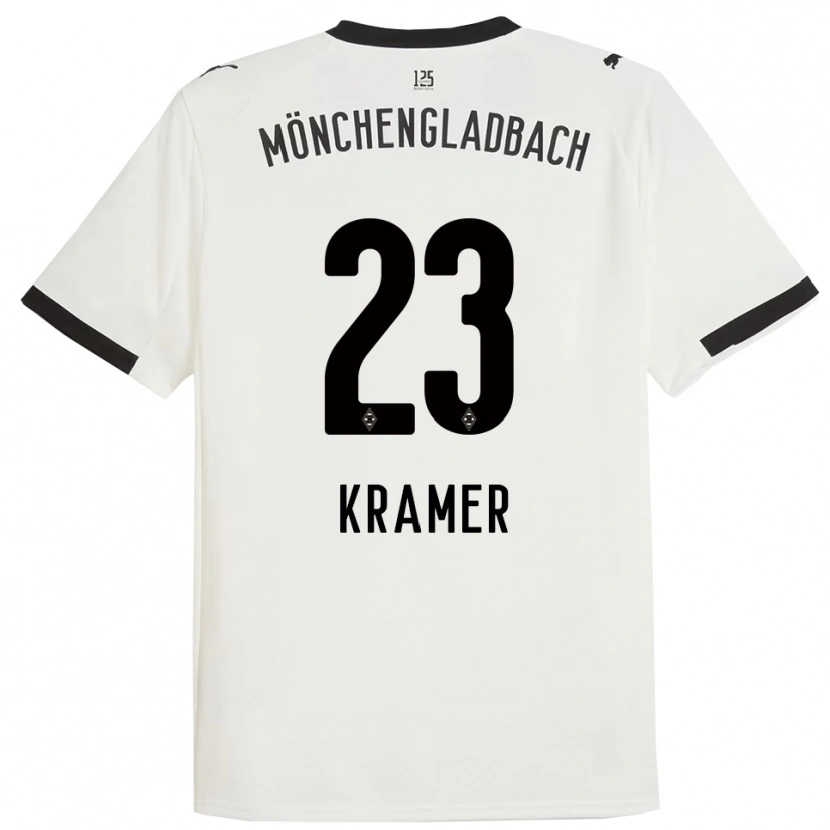 Danxen Kobiety Christoph Kramer #23 Biały Czarny Domowa Koszulka 2025/26 Koszulki Klubowe