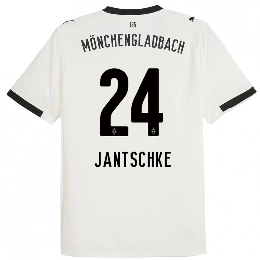 Danxen Kobiety Tony Jantschke #24 Biały Czarny Domowa Koszulka 2025/26 Koszulki Klubowe