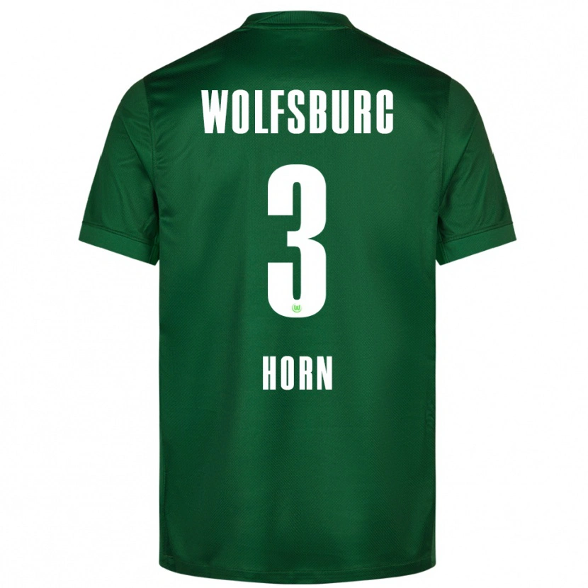 Danxen Kobiety Noah Horn #3 Zielony Biały Domowa Koszulka 2025/26 Koszulki Klubowe