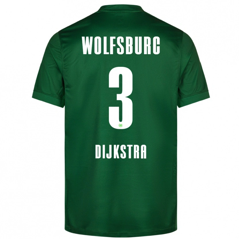 Danxen Kobiety Caitlin Dijkstra #3 Zielony Biały Domowa Koszulka 2025/26 Koszulki Klubowe