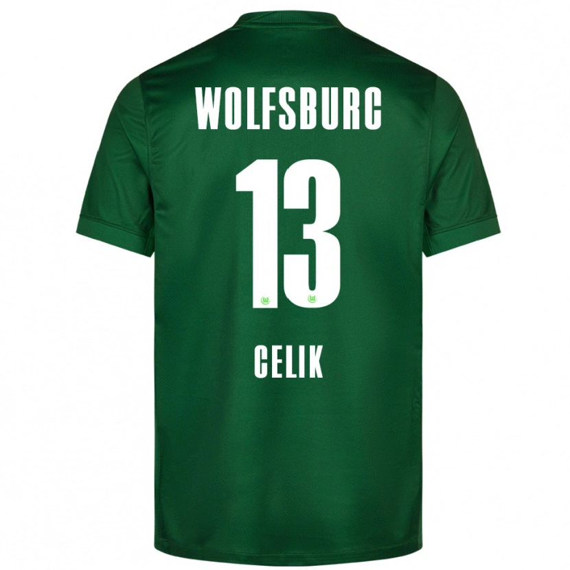 Danxen Kobiety Dennis Celik #13 Zielony Biały Domowa Koszulka 2025/26 Koszulki Klubowe