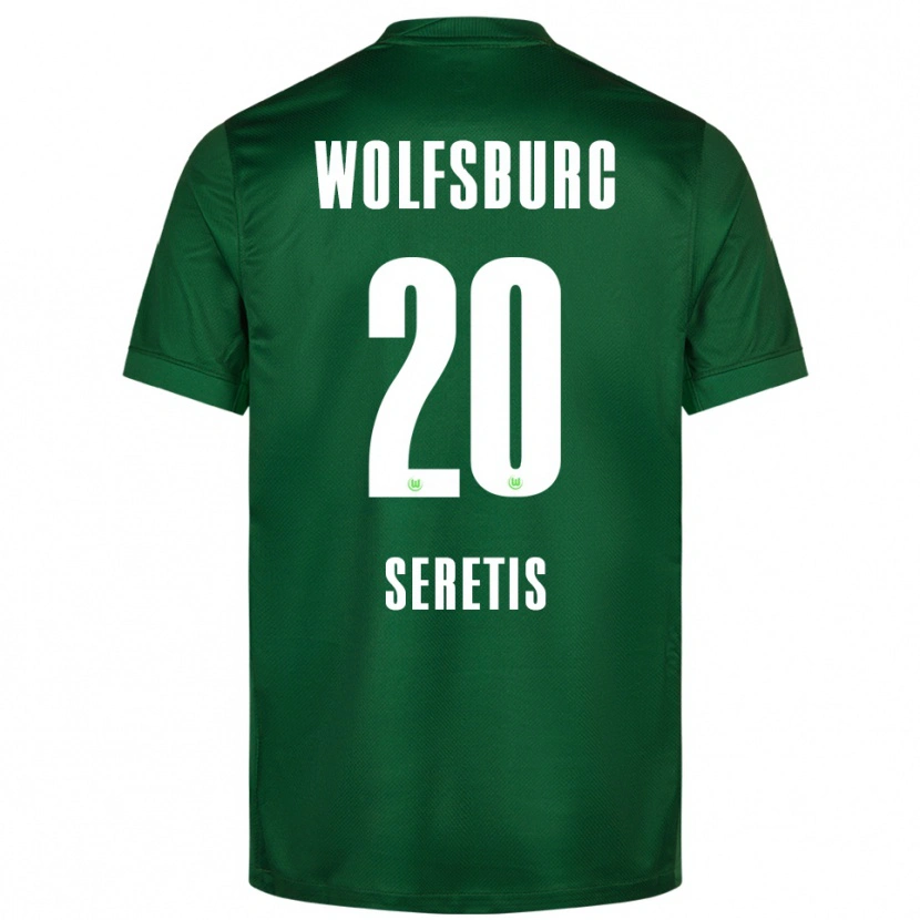 Danxen Kobiety Isaiah Seretis #20 Zielony Biały Domowa Koszulka 2025/26 Koszulki Klubowe