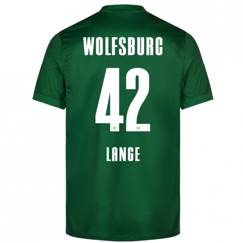 Danxen Kobiety Felix Lange #42 Zielony Biały Domowa Koszulka 2025/26 Koszulki Klubowe