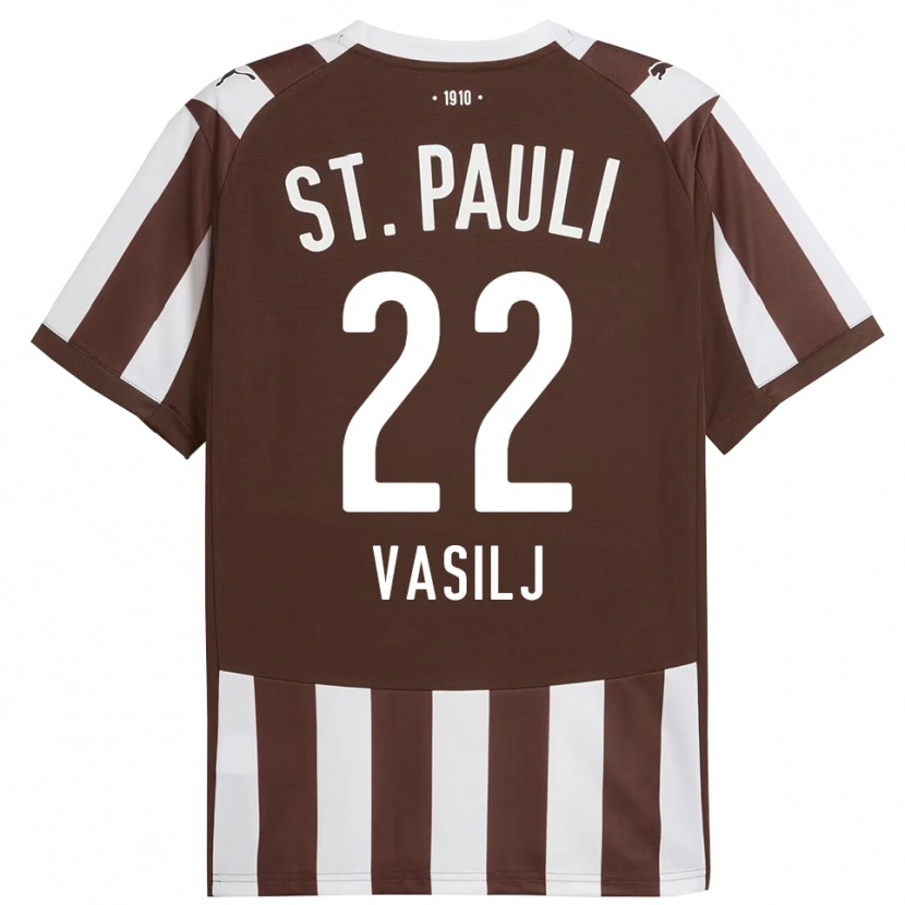 Danxen Kobiety Nikola Vasilj #22 Kawa Z Mlekiem Biały Domowa Koszulka 2025/26 Koszulki Klubowe