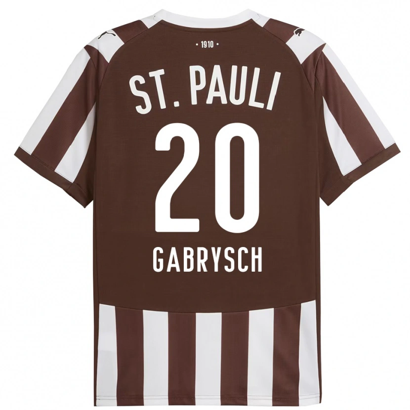 Danxen Kobiety David Gabrysch #20 Kawa Z Mlekiem Biały Domowa Koszulka 2025/26 Koszulki Klubowe