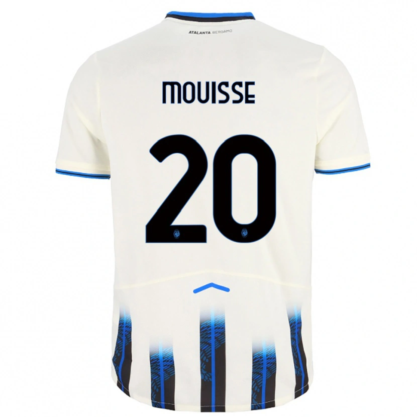 Danxen Kobiety Samir Mouisse #20 Biały Niebieski Wyjazdowa Koszulka 2025/26 Koszulki Klubowe