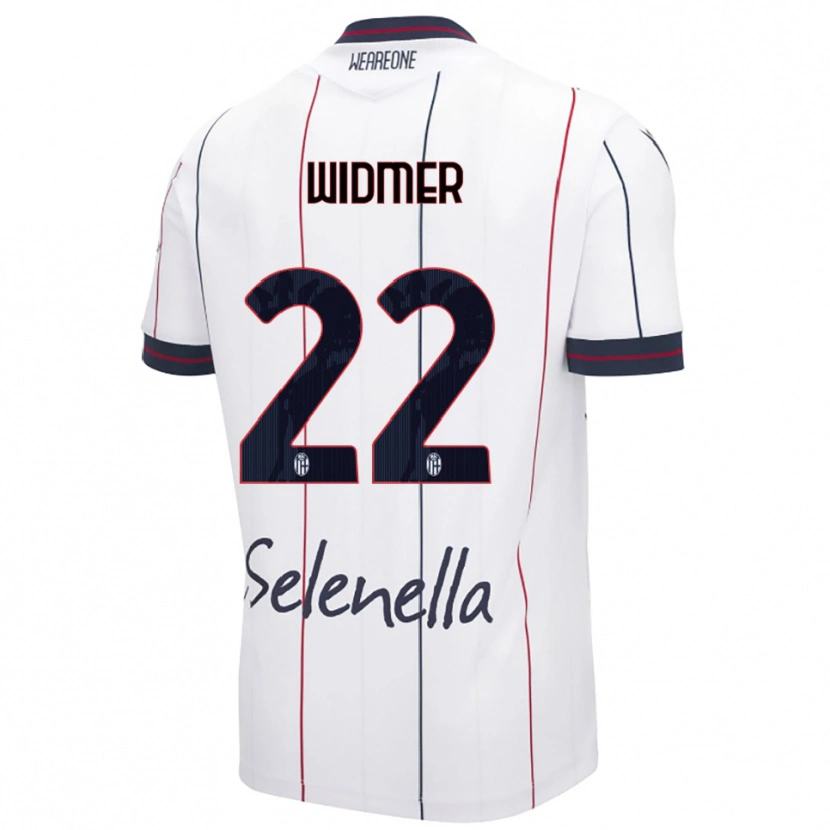 Danxen Kobiety Renato Widmer D'autilia #22 Biały Królewski Niebieski Wyjazdowa Koszulka 2025/26 Koszulki Klubowe