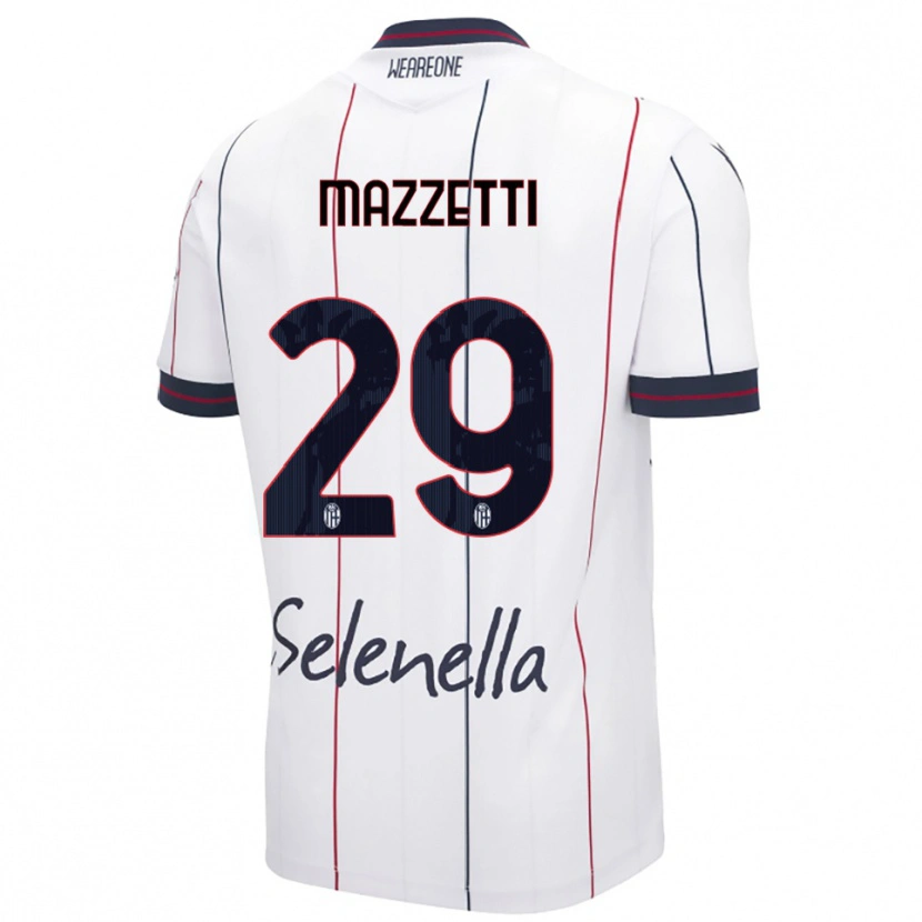 Danxen Kobiety Gabriele Mazzetti #29 Biały Królewski Niebieski Wyjazdowa Koszulka 2025/26 Koszulki Klubowe