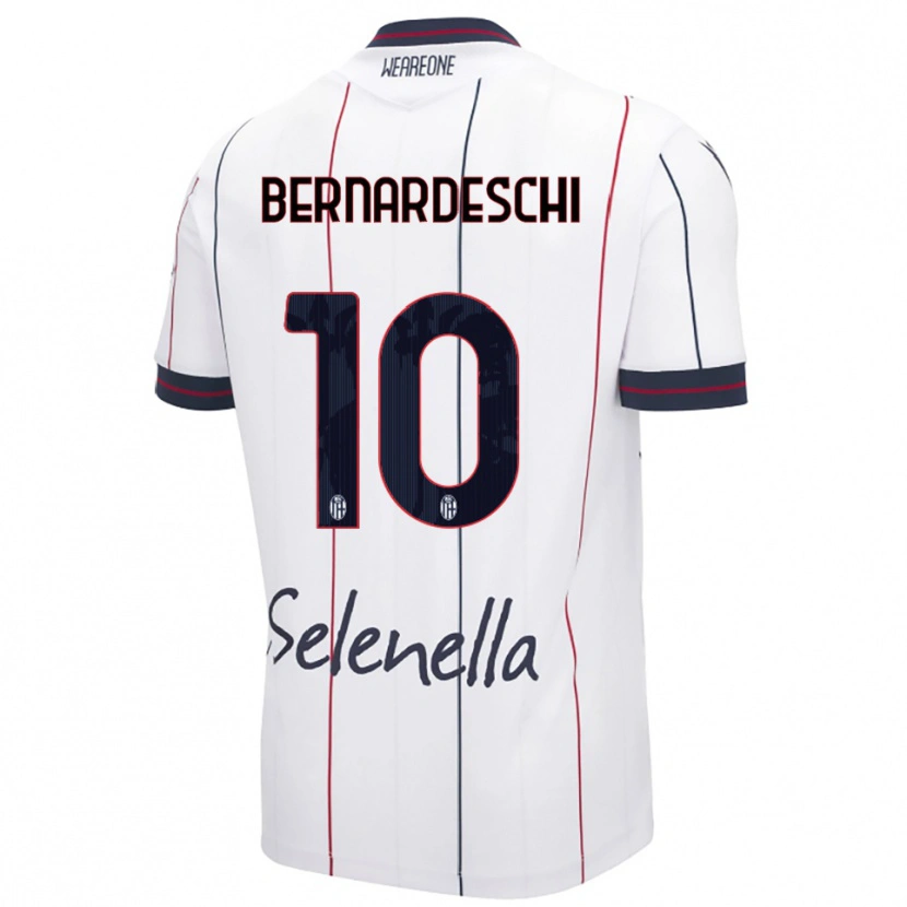 Danxen Kobiety Federico Bernardeschi #10 Biały Królewski Niebieski Wyjazdowa Koszulka 2025/26 Koszulki Klubowe