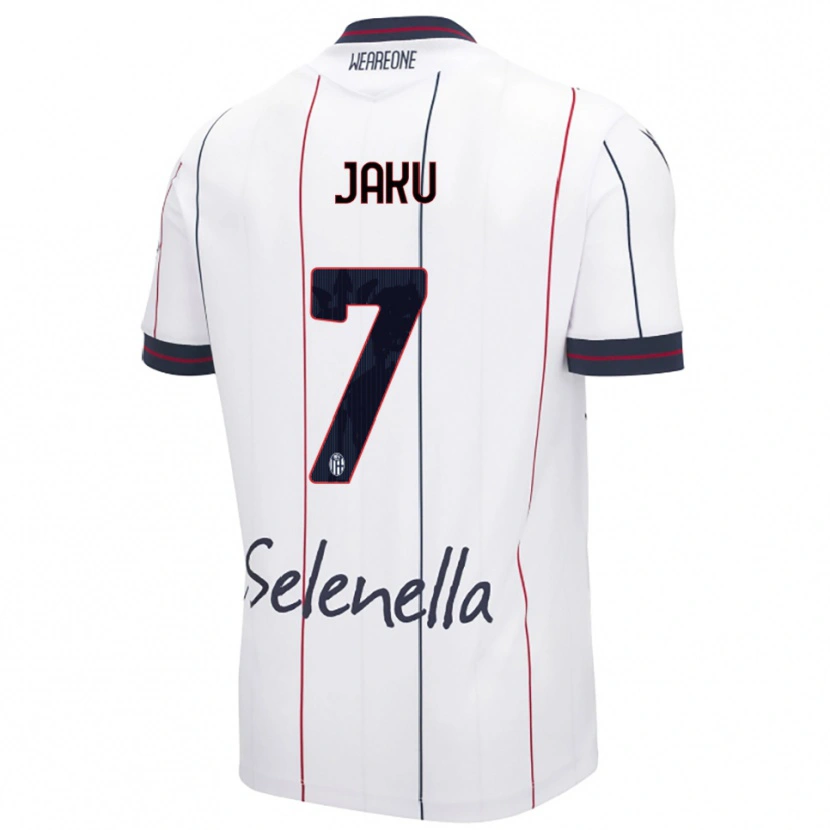 Danxen Kobiety Jordi Jaku #7 Biały Królewski Niebieski Wyjazdowa Koszulka 2025/26 Koszulki Klubowe