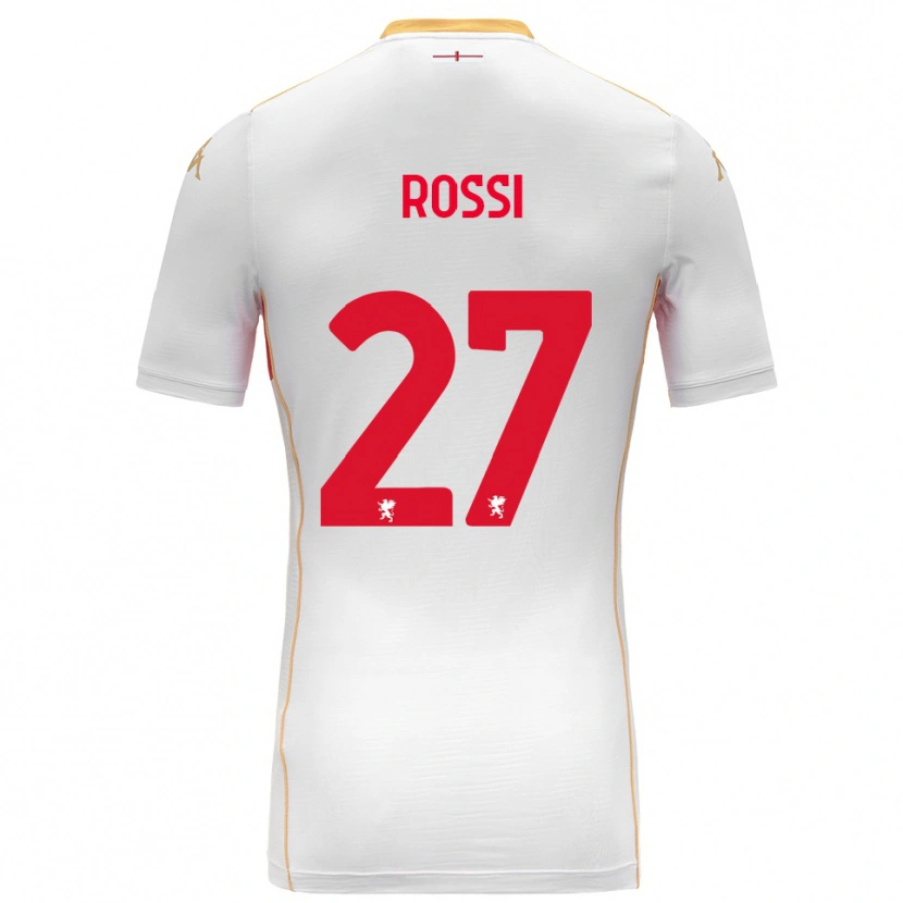 Danxen Kobiety Lucrezia Rossi #27 Biały Czerwony Wyjazdowa Koszulka 2025/26 Koszulki Klubowe
