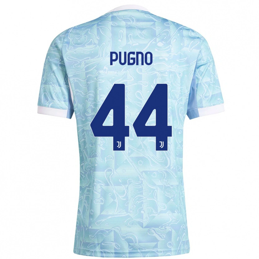 Danxen Kobiety Diego Pugno #44 Błękitny Żółty Wyjazdowa Koszulka 2025/26 Koszulki Klubowe