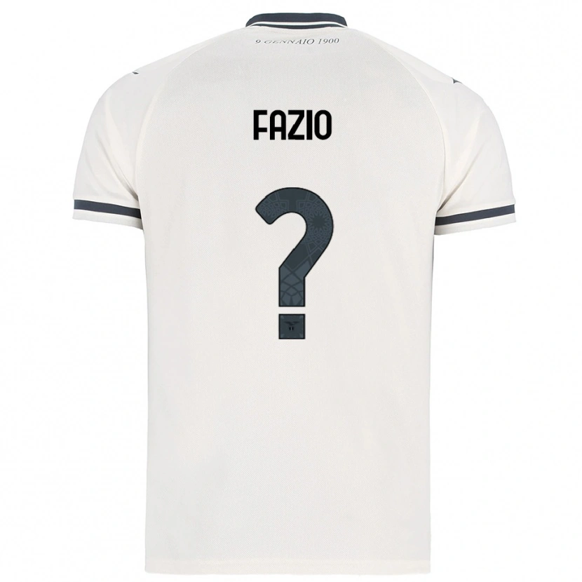 Danxen Kobiety Francesco Fazio #0 Biały Granatowy Wyjazdowa Koszulka 2025/26 Koszulki Klubowe