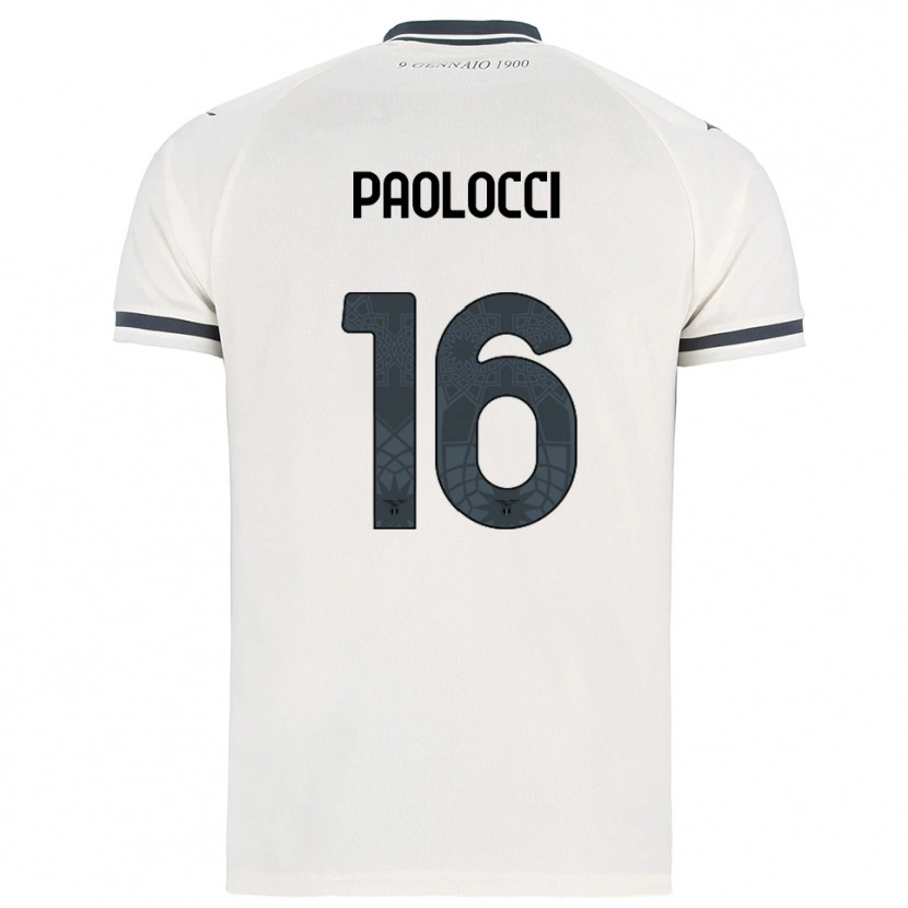 Danxen Kobiety Gabriele Paolocci #16 Biały Granatowy Wyjazdowa Koszulka 2025/26 Koszulki Klubowe