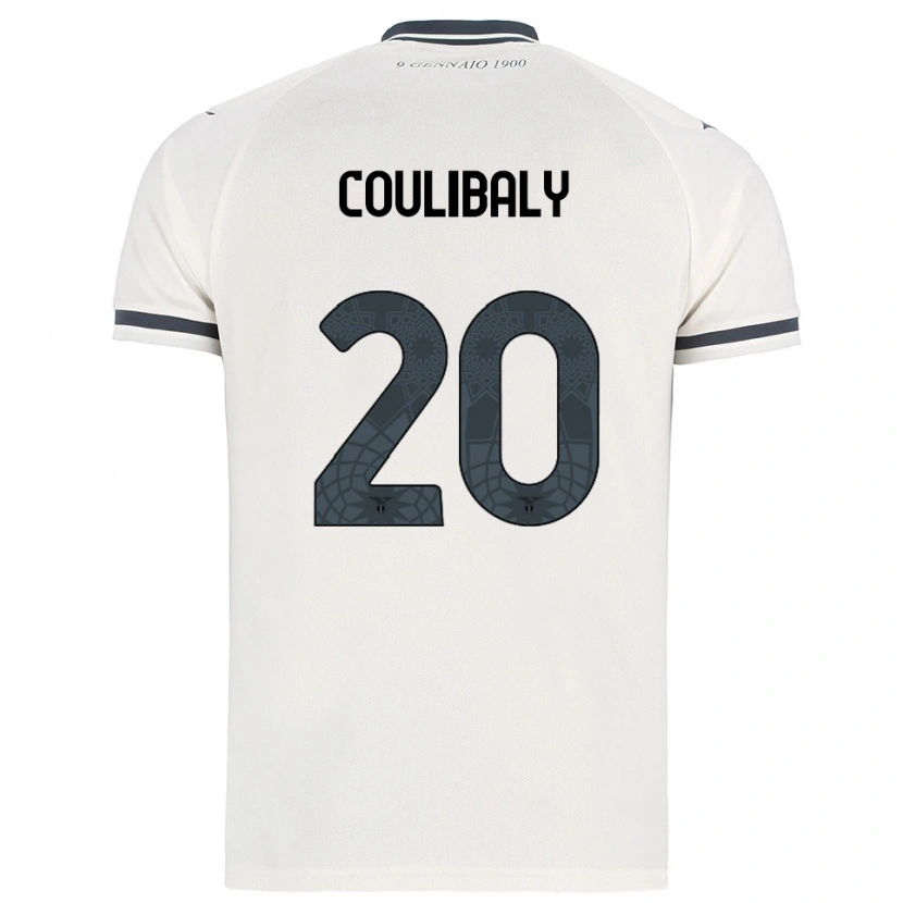 Danxen Kobiety Larsson Coulibaly #20 Biały Granatowy Wyjazdowa Koszulka 2025/26 Koszulki Klubowe