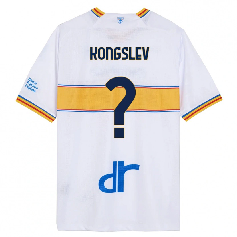 Danxen Kobiety Frederik Kongslev #0 Biały Żółty Wyjazdowa Koszulka 2025/26 Koszulki Klubowe