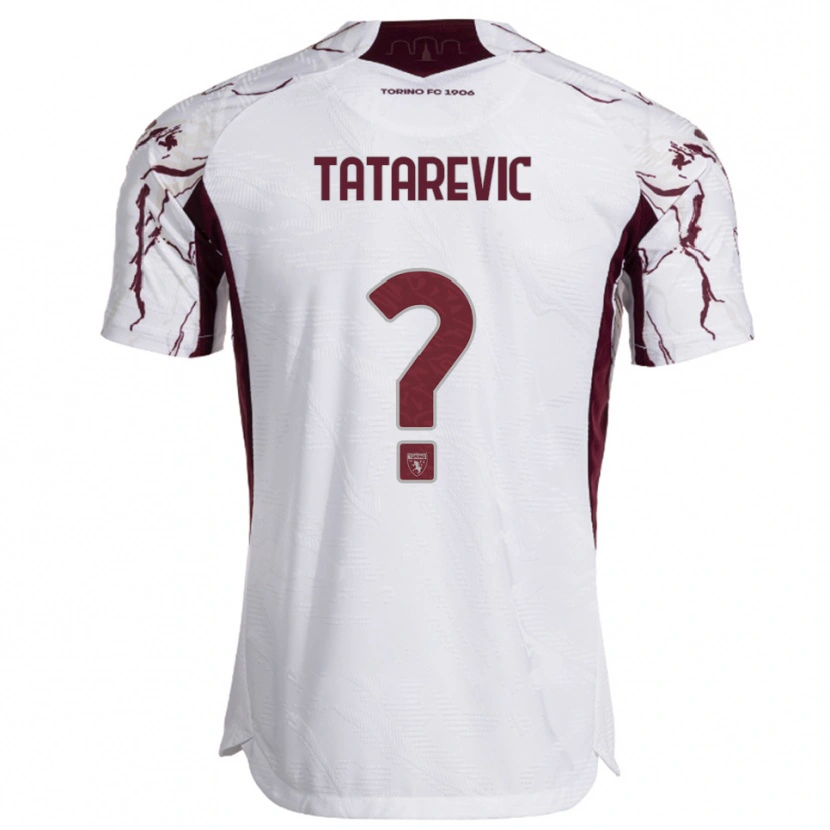 Danxen Kobiety Dino Tatarevic #0 Biały Burgundowy Wyjazdowa Koszulka 2025/26 Koszulki Klubowe