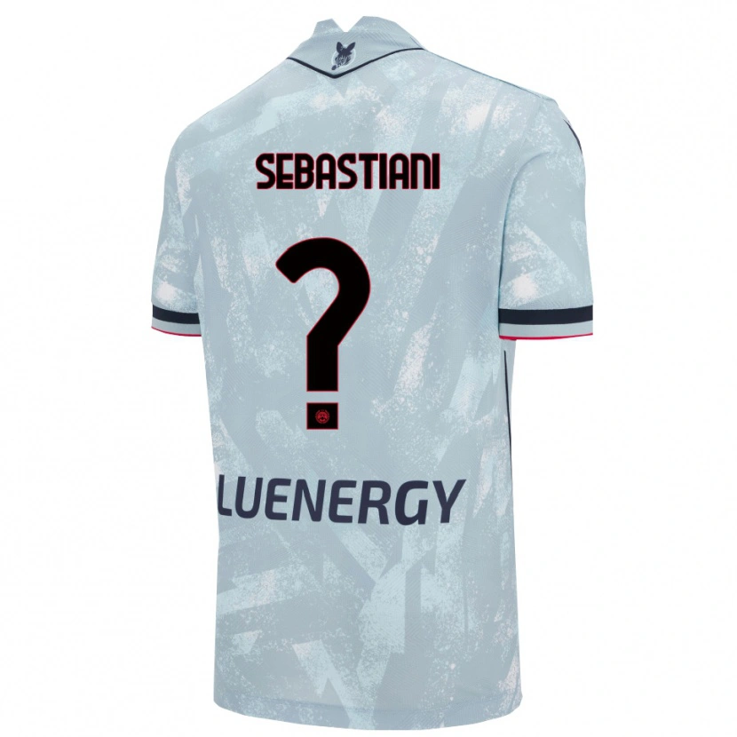 Danxen Kobiety Josè Alberto Sebastiani #0 Jasnoniebieski Czarny Wyjazdowa Koszulka 2025/26 Koszulki Klubowe