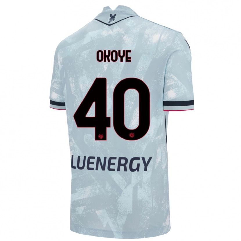 Danxen Kobiety Maduka Okoye #40 Jasnoniebieski Czarny Wyjazdowa Koszulka 2025/26 Koszulki Klubowe