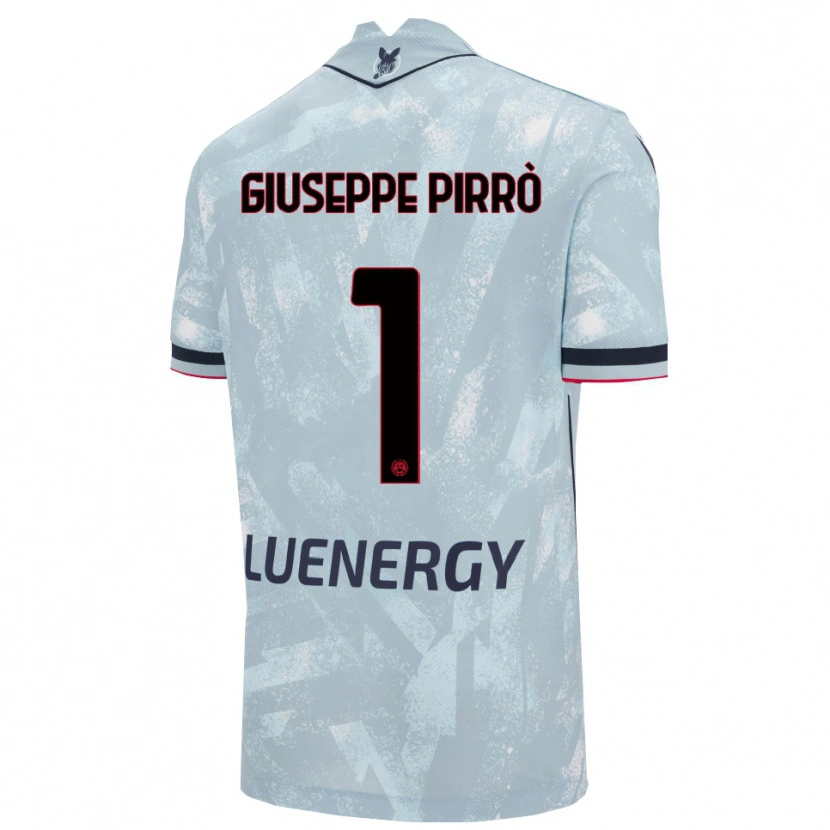 Danxen Kobiety Marco Giuseppe Pirrò #1 Jasnoniebieski Czarny Wyjazdowa Koszulka 2025/26 Koszulki Klubowe