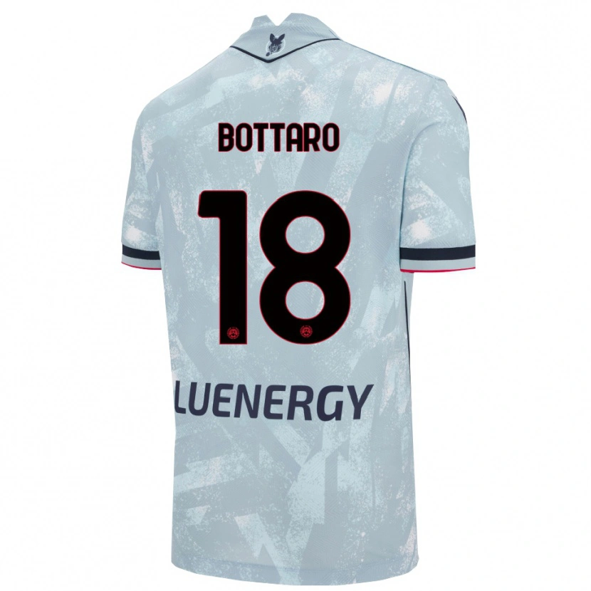 Danxen Kobiety Leonardo Bottaro #18 Jasnoniebieski Czarny Wyjazdowa Koszulka 2025/26 Koszulki Klubowe