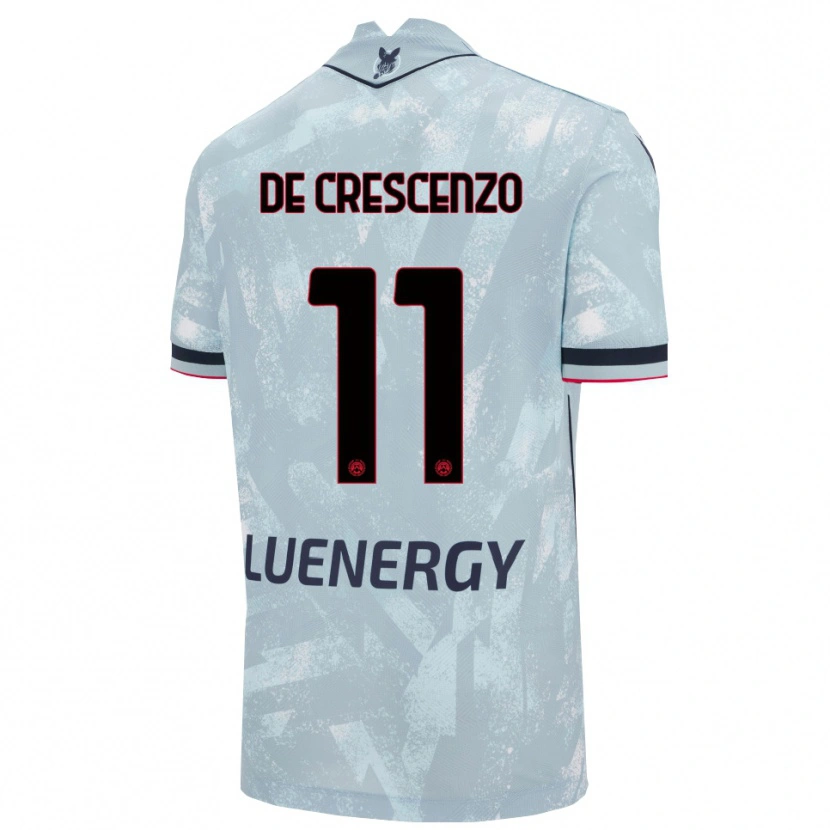 Danxen Kobiety Marco De Crescenzo #11 Jasnoniebieski Czarny Wyjazdowa Koszulka 2025/26 Koszulki Klubowe