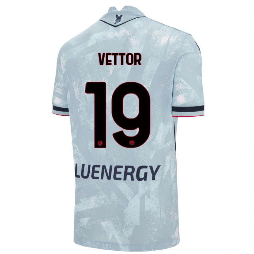 Danxen Kobiety Marco Vettor #19 Jasnoniebieski Czarny Wyjazdowa Koszulka 2025/26 Koszulki Klubowe