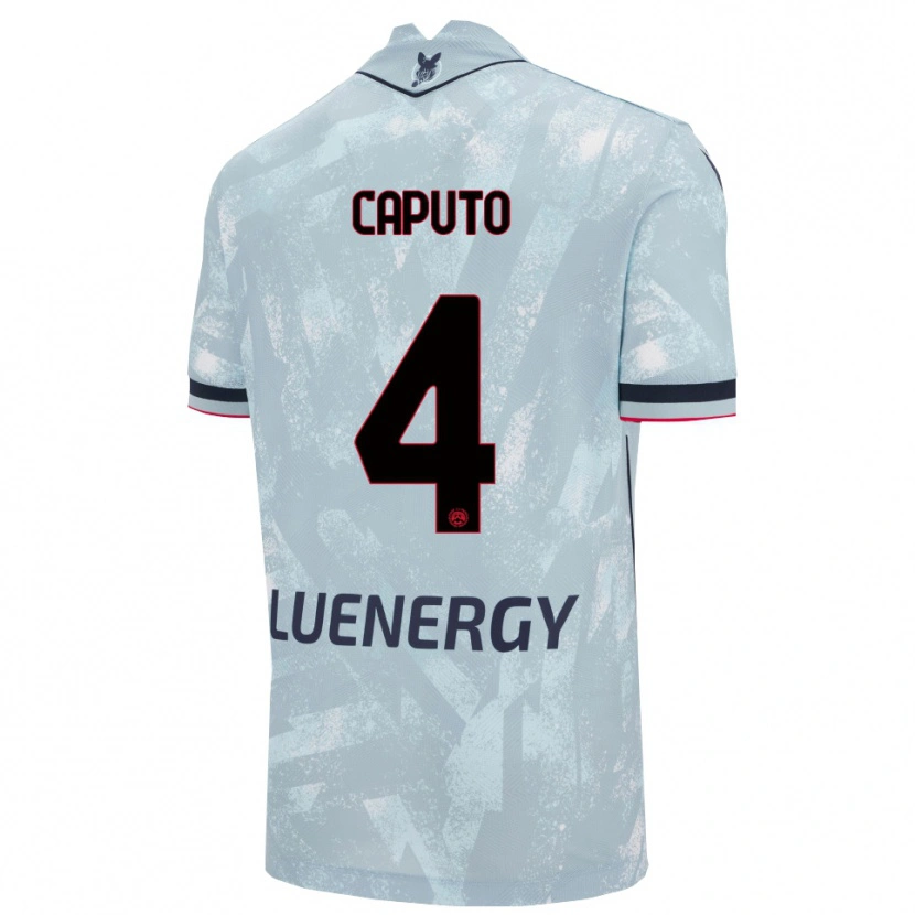 Danxen Kobiety Luigi Caputo #4 Jasnoniebieski Czarny Wyjazdowa Koszulka 2025/26 Koszulki Klubowe