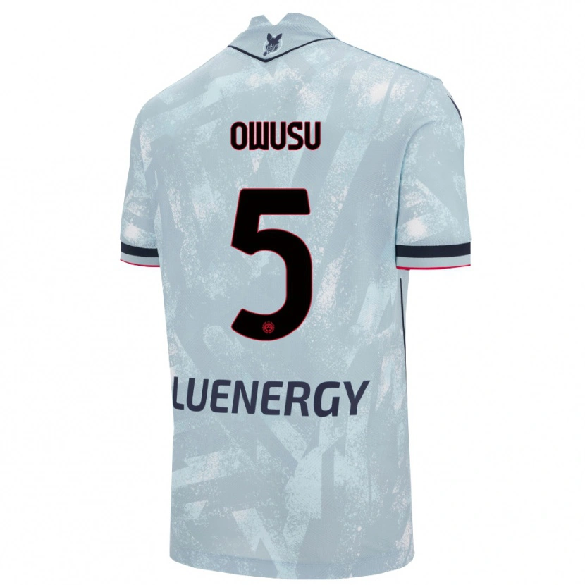 Danxen Kobiety Robert Owusu #5 Jasnoniebieski Czarny Wyjazdowa Koszulka 2025/26 Koszulki Klubowe