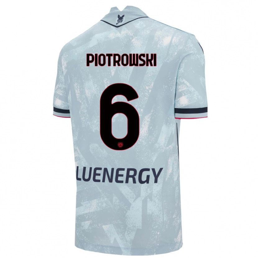 Danxen Kobiety Jakub Piotrowski #6 Jasnoniebieski Czarny Wyjazdowa Koszulka 2025/26 Koszulki Klubowe