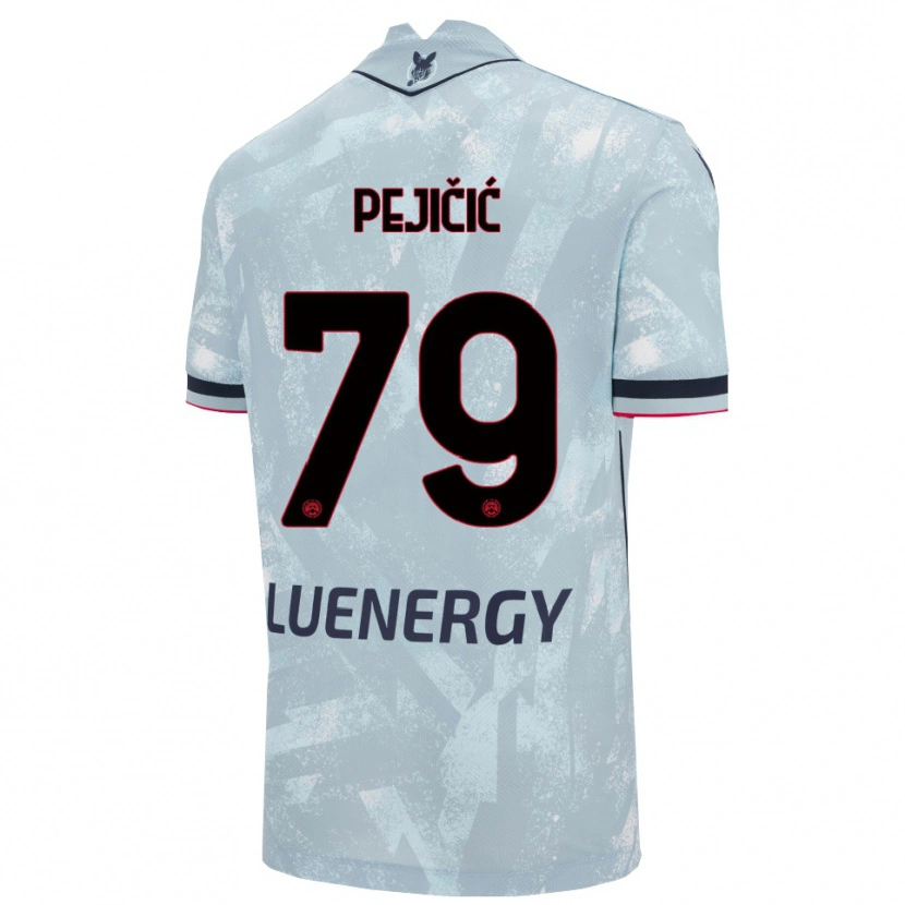 Danxen Kobiety David Pejičić #79 Jasnoniebieski Czarny Wyjazdowa Koszulka 2025/26 Koszulki Klubowe