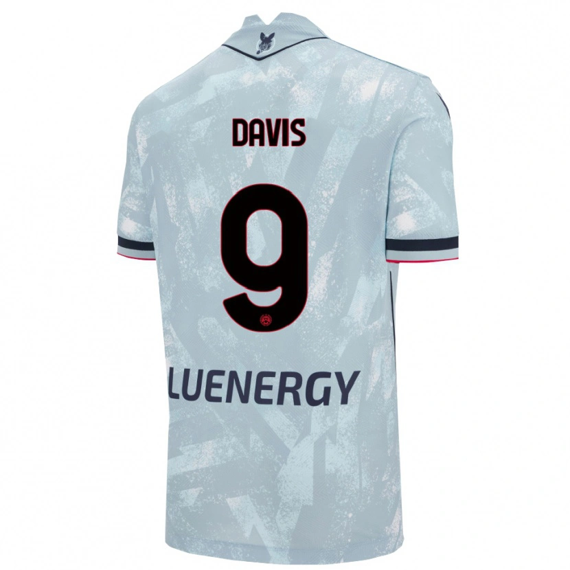 Danxen Kobiety Keinan Davis #9 Jasnoniebieski Czarny Wyjazdowa Koszulka 2025/26 Koszulki Klubowe