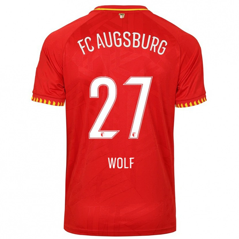 Danxen Kobiety Marius Wolf #27 Czerwony Żółty Wyjazdowa Koszulka 2025/26 Koszulki Klubowe