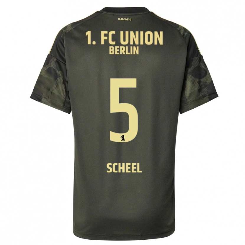 Danxen Kobiety Luca Scheel #5 Ciemnozielony Czarny Wyjazdowa Koszulka 2025/26 Koszulki Klubowe