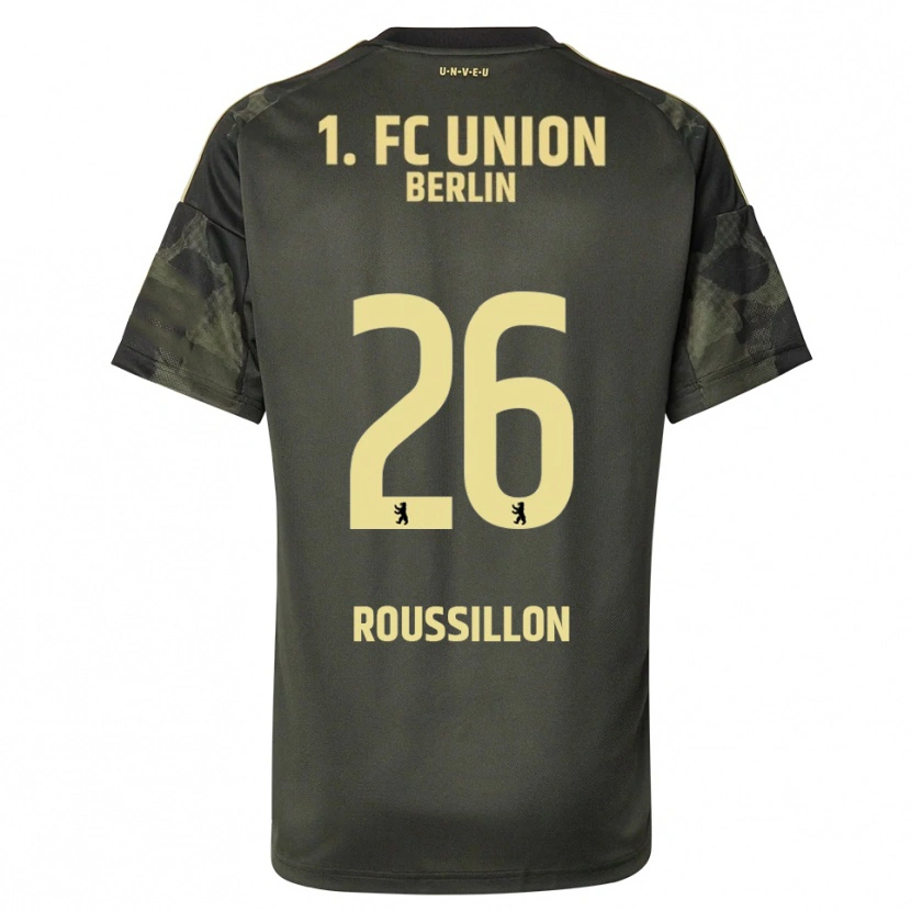 Danxen Kobiety Jérôme Roussillon #26 Ciemnozielony Czarny Wyjazdowa Koszulka 2025/26 Koszulki Klubowe